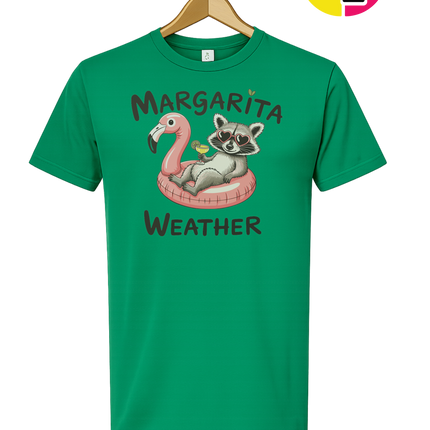 Margarita Weather Raccoon Summer Tee