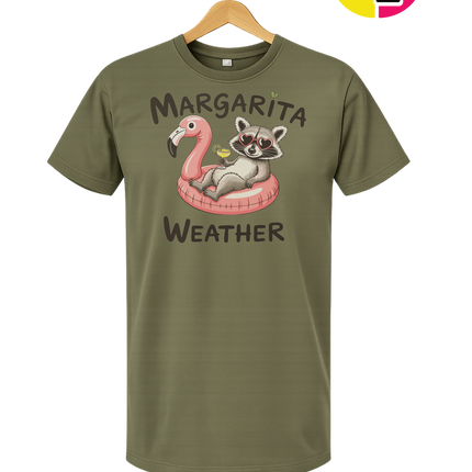 Margarita Weather Raccoon Summer Tee