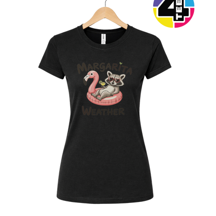 Margarita Weather Raccoon Summer Women's Tee