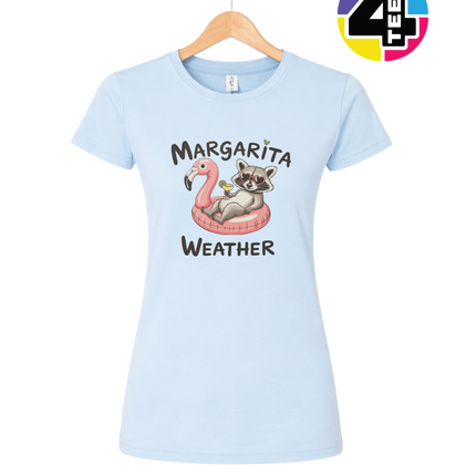 Margarita Weather Raccoon Summer Women's Tee
