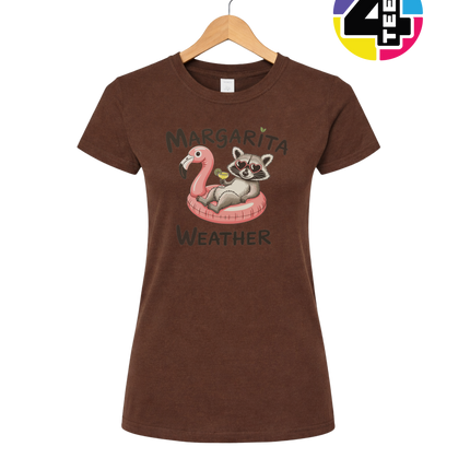 Margarita Weather Raccoon Summer Women's Tee