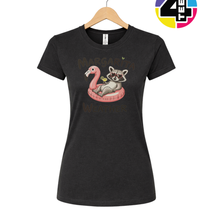 Margarita Weather Raccoon Summer Women's Tee