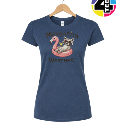 Margarita Weather Raccoon Summer Women's Tee