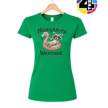 Margarita Weather Raccoon Summer Women's Tee