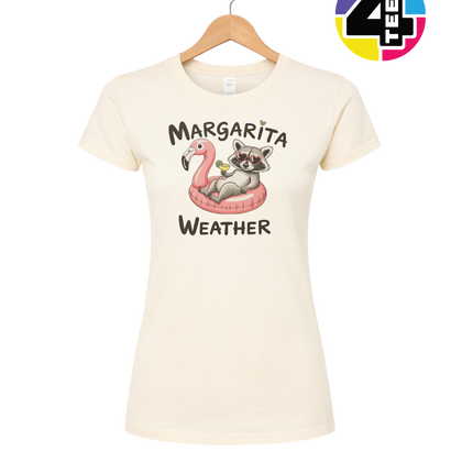 Margarita Weather Raccoon Summer Women's Tee