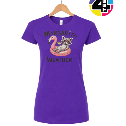 Margarita Weather Raccoon Summer Women's Tee