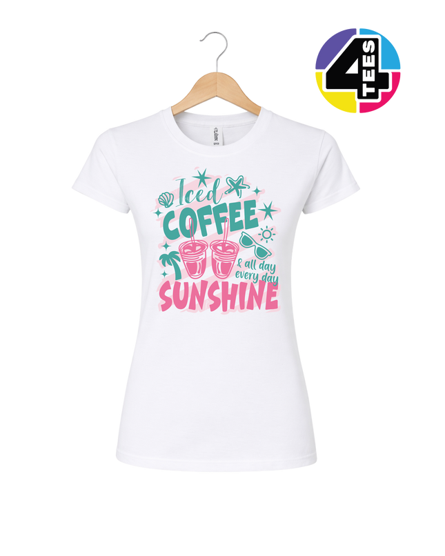 Iced Coffee And Sunshine Women's Tee