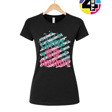 Iced Coffee And Sunshine Women's Tee