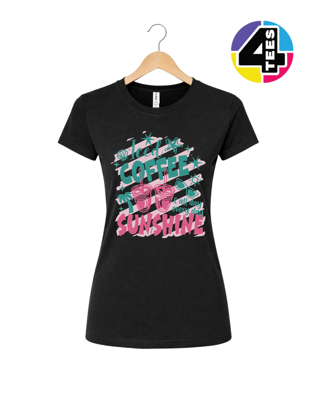 Iced Coffee And Sunshine Women's Tee