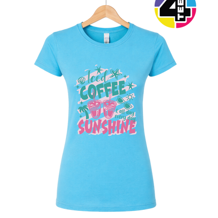 Iced Coffee And Sunshine Women's Tee