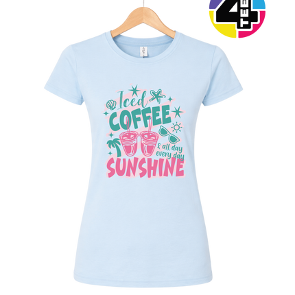 Iced Coffee And Sunshine Women's Tee