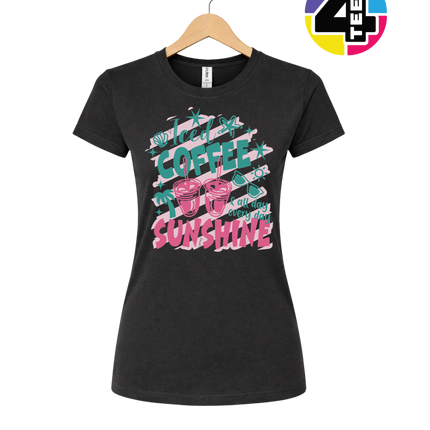 Iced Coffee And Sunshine Women's Tee
