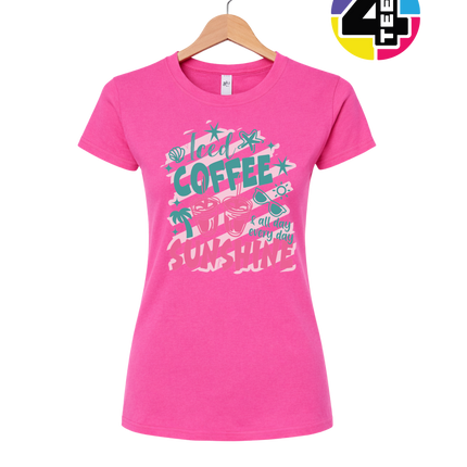 Iced Coffee And Sunshine Women's Tee