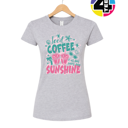 Iced Coffee And Sunshine Women's Tee