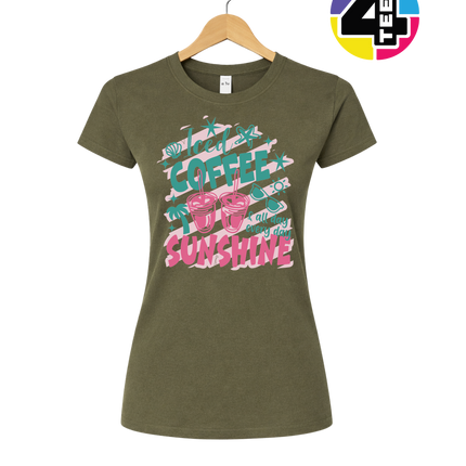 Iced Coffee And Sunshine Women's Tee