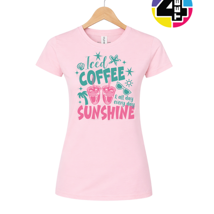 Iced Coffee And Sunshine Women's Tee