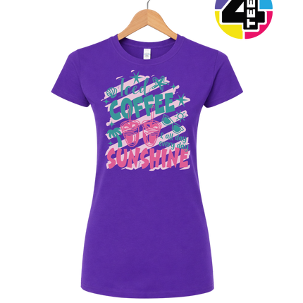 Iced Coffee And Sunshine Women's Tee