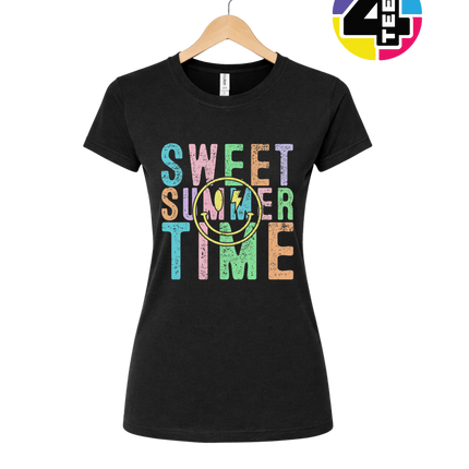 Sweet Summer Time Smiley Face Women's Tee