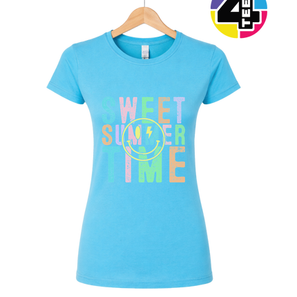 Sweet Summer Time Smiley Face Women's Tee