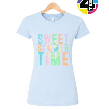 Sweet Summer Time Smiley Face Women's Tee