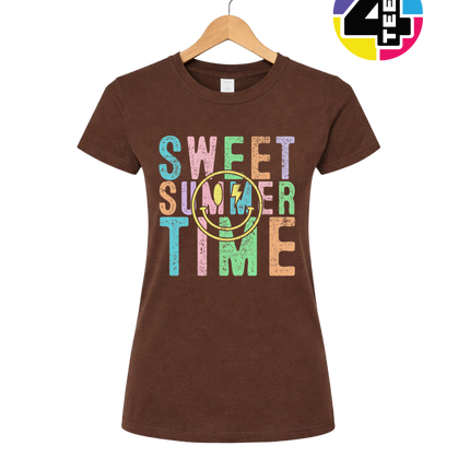 Sweet Summer Time Smiley Face Women's Tee