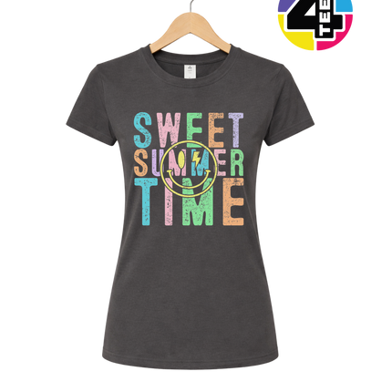 Sweet Summer Time Smiley Face Women's Tee
