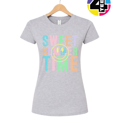 Sweet Summer Time Smiley Face Women's Tee