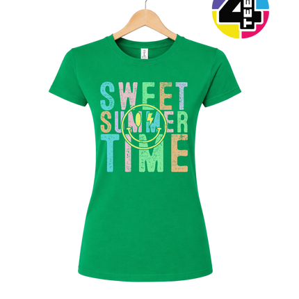 Sweet Summer Time Smiley Face Women's Tee