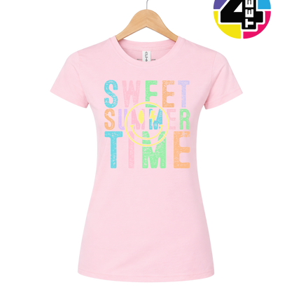 Sweet Summer Time Smiley Face Women's Tee
