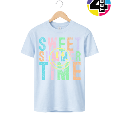 Sweet Summer Time Smiley Face Youth Tee