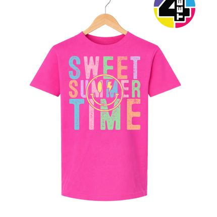 Sweet Summer Time Smiley Face Youth Tee