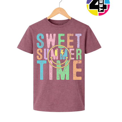Sweet Summer Time Smiley Face Youth Tee