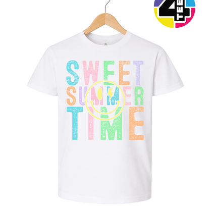 Sweet Summer Time Smiley Face Youth Tee