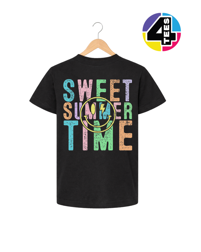 Sweet Summer Time Smiley Face Youth Tee