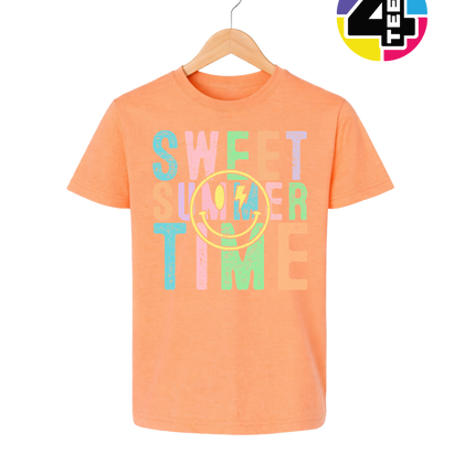 Sweet Summer Time Smiley Face Youth Tee