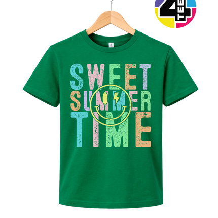 Sweet Summer Time Smiley Face Youth Tee