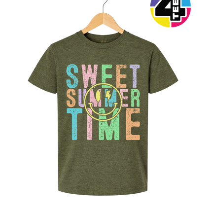 Sweet Summer Time Smiley Face Youth Tee