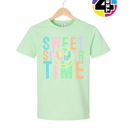 Sweet Summer Time Smiley Face Youth Tee