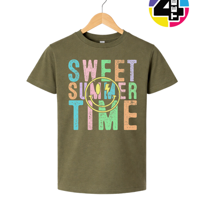 Sweet Summer Time Smiley Face Youth Tee