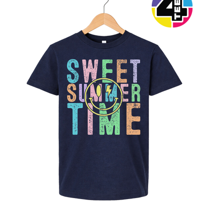Sweet Summer Time Smiley Face Youth Tee