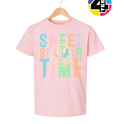 Sweet Summer Time Smiley Face Youth Tee