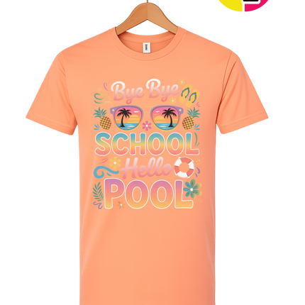 Bye Bye School, Hello Pool Tee