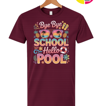 Bye Bye School, Hello Pool Tee