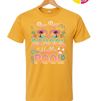 Bye Bye School, Hello Pool Tee