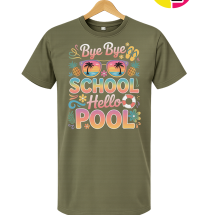Bye Bye School, Hello Pool Tee