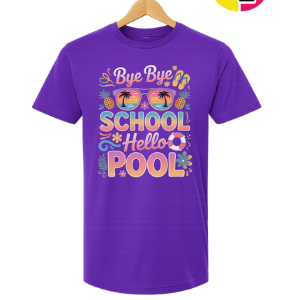 Bye Bye School, Hello Pool Tee