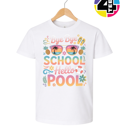 Bye Bye School, Hello Pool Youth Tee