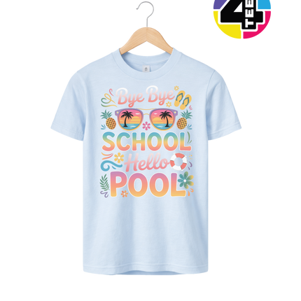 Bye Bye School, Hello Pool Youth Tee
