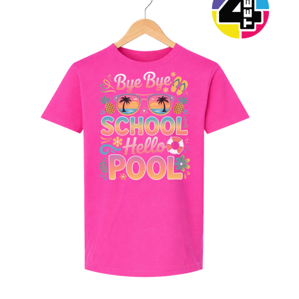 Bye Bye School, Hello Pool Youth Tee