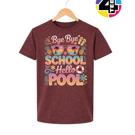 Bye Bye School, Hello Pool Youth Tee